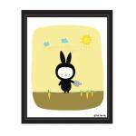 Black Bunny 8x10 Print