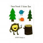 Forest Friends 2 Sticker Sheet